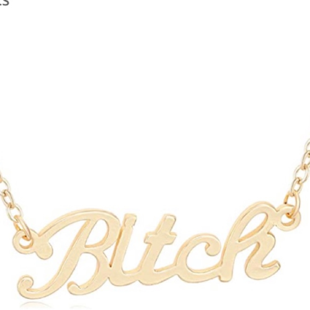 Gold bitch necklace